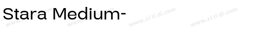 Stara Medium字体转换
